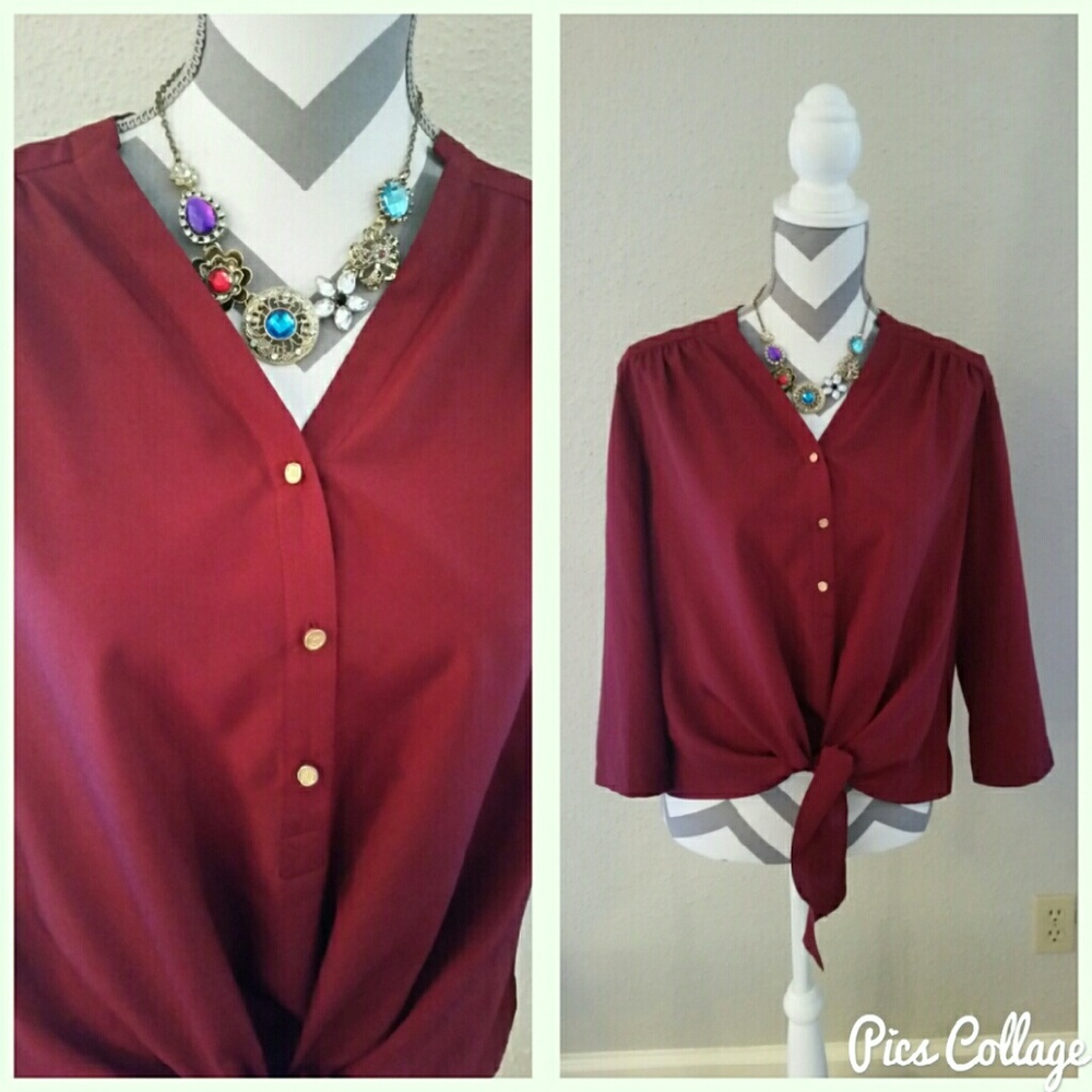 Last chance! Cremieux gia tie blouse